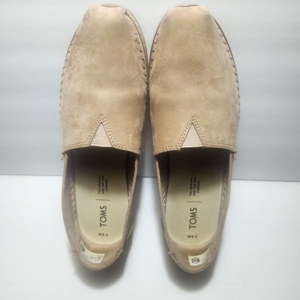 TOMS Women's Alpargata Sand Pink Suede Loafers